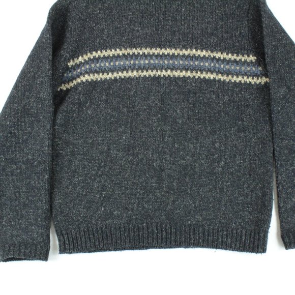 Abercrombie & Fitch Sweater Men's Medium 100% Wool Heavy Weight Long Sleeve - Picture 14 of 15